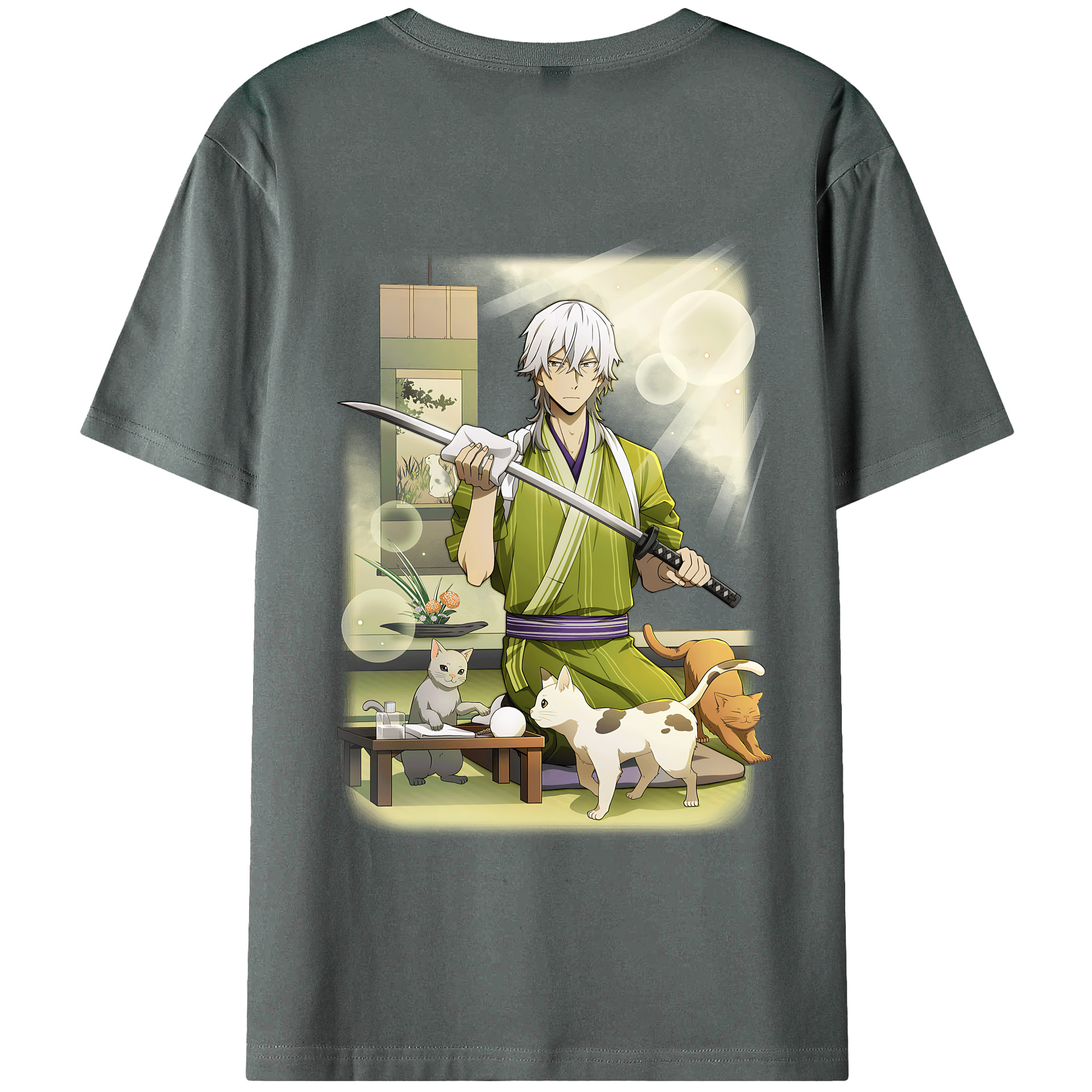 （画像用） 文豪ストレイドッグス Bungo Stray Dogs 綿100％半袖Tシャツ（背面プリント）